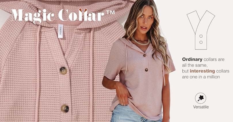 Dokotoo Waffle Tops for Women